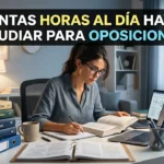 Cuántas horas al día hay que estudiar oposiciones (plan realista 2026)