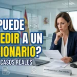 ¿Los funcionarios pueden ser despedidos? Causas y casos reales (Actualizado 2026)